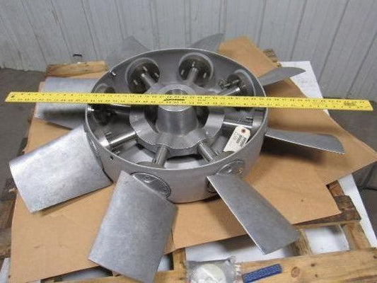 44" Industrial 8 Blade Aluminum Variable Pitch Axial Flow Fan Wheel 2-3/8" Bore