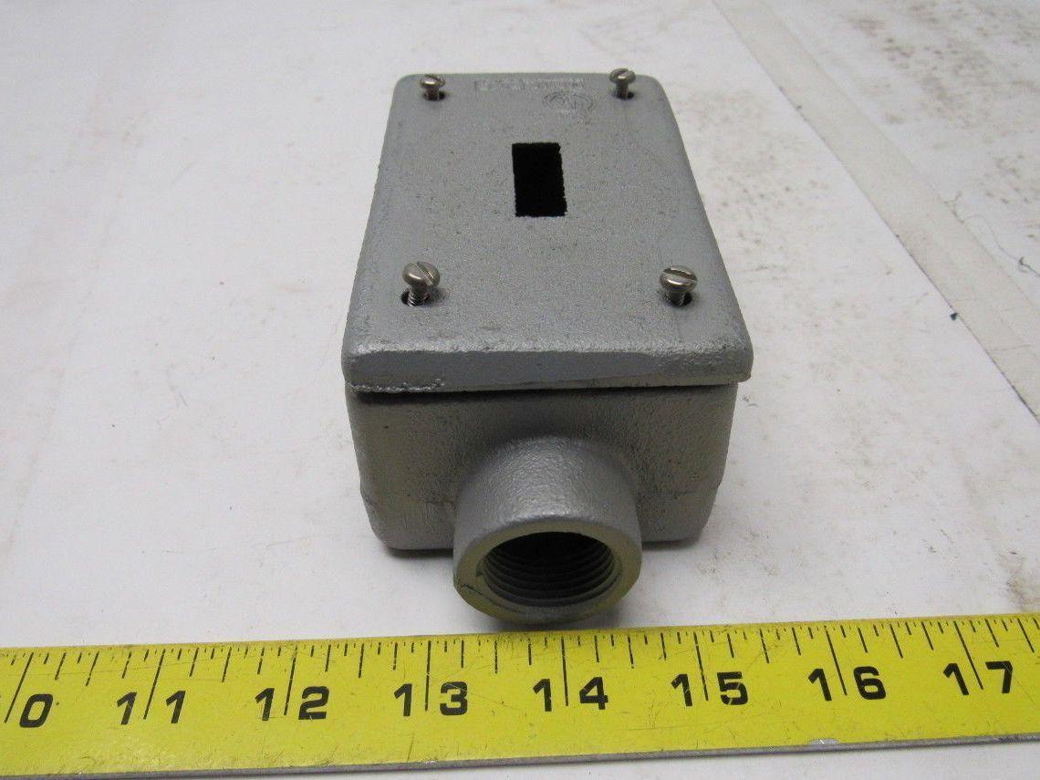 Appleton 3/4" Unilet Type FSE Gang Enclosure Switch Box  W/ Cover