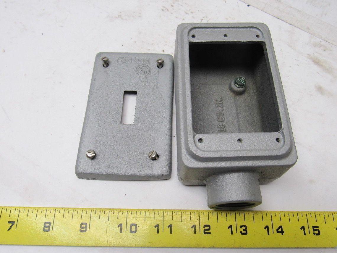 Appleton 3/4" Unilet Type FSE Gang Enclosure Switch Box  W/ Cover