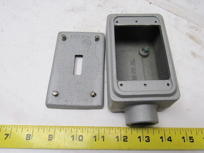 Appleton 3/4" Unilet Type FSE Gang Enclosure Switch Box  W/ Cover