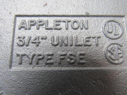 Appleton 3/4" Unilet Type FSE Gang Enclosure Switch Box  W/ Cover