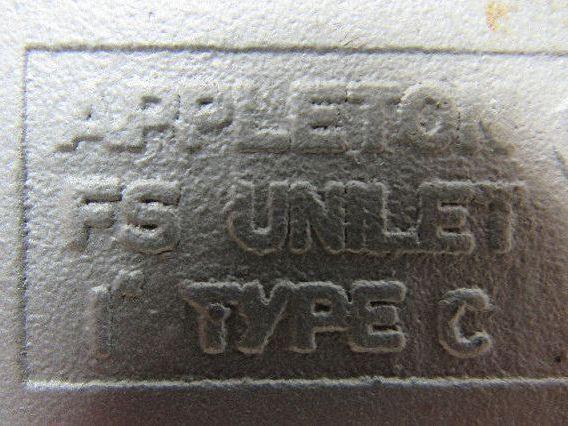 Appleton FS Unilet 1" Type C Gang Switch Box Enclosure W/Switch Cover