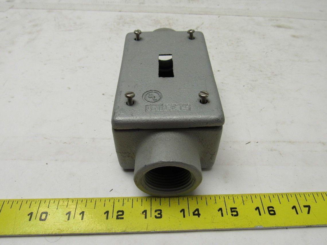 Appleton FS Unilet 1" Type C Gang Switch Box Enclosure W/Switch Cover