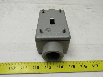 Appleton FS Unilet 1" Type C Gang Switch Box Enclosure W/Switch Cover