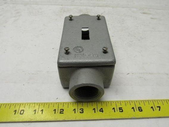 Appleton FS Unilet 1" Type C Gang Switch Box Enclosure W/Switch Cover