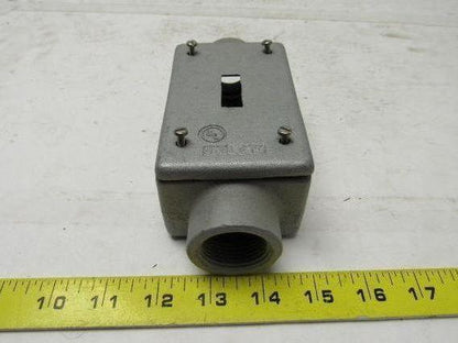 Appleton FS Unilet 1" Type C Gang Switch Box Enclosure W/Switch Cover