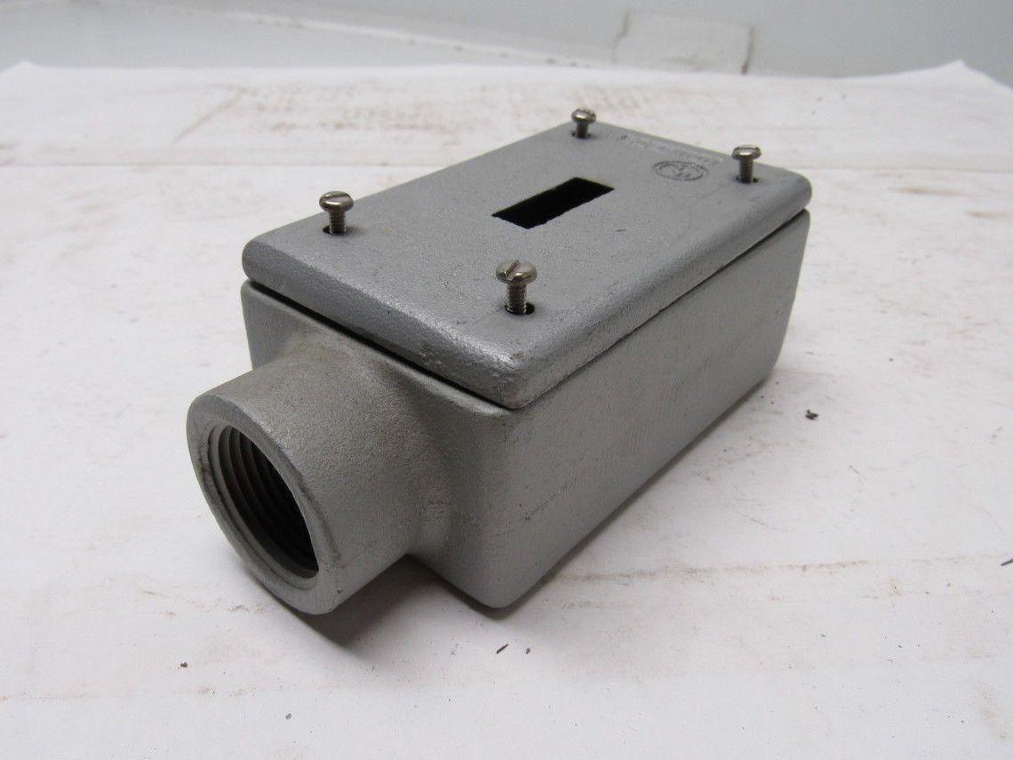 Appleton FS Unilet 1" Type C Gang Switch Box Enclosure W/Switch Cover