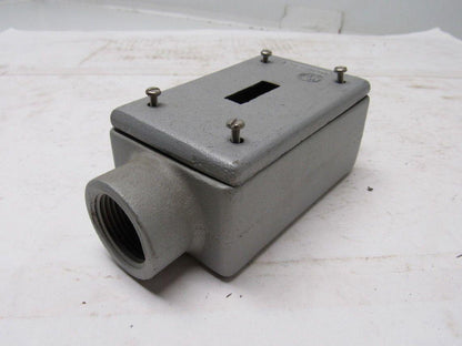 Appleton FS Unilet 1" Type C Gang Switch Box Enclosure W/Switch Cover