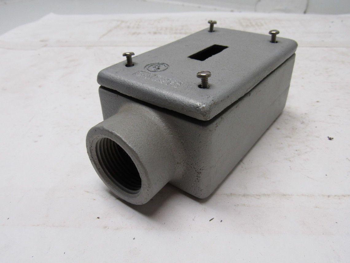 Appleton FS Unilet 1" Type C Gang Switch Box Enclosure W/Switch Cover