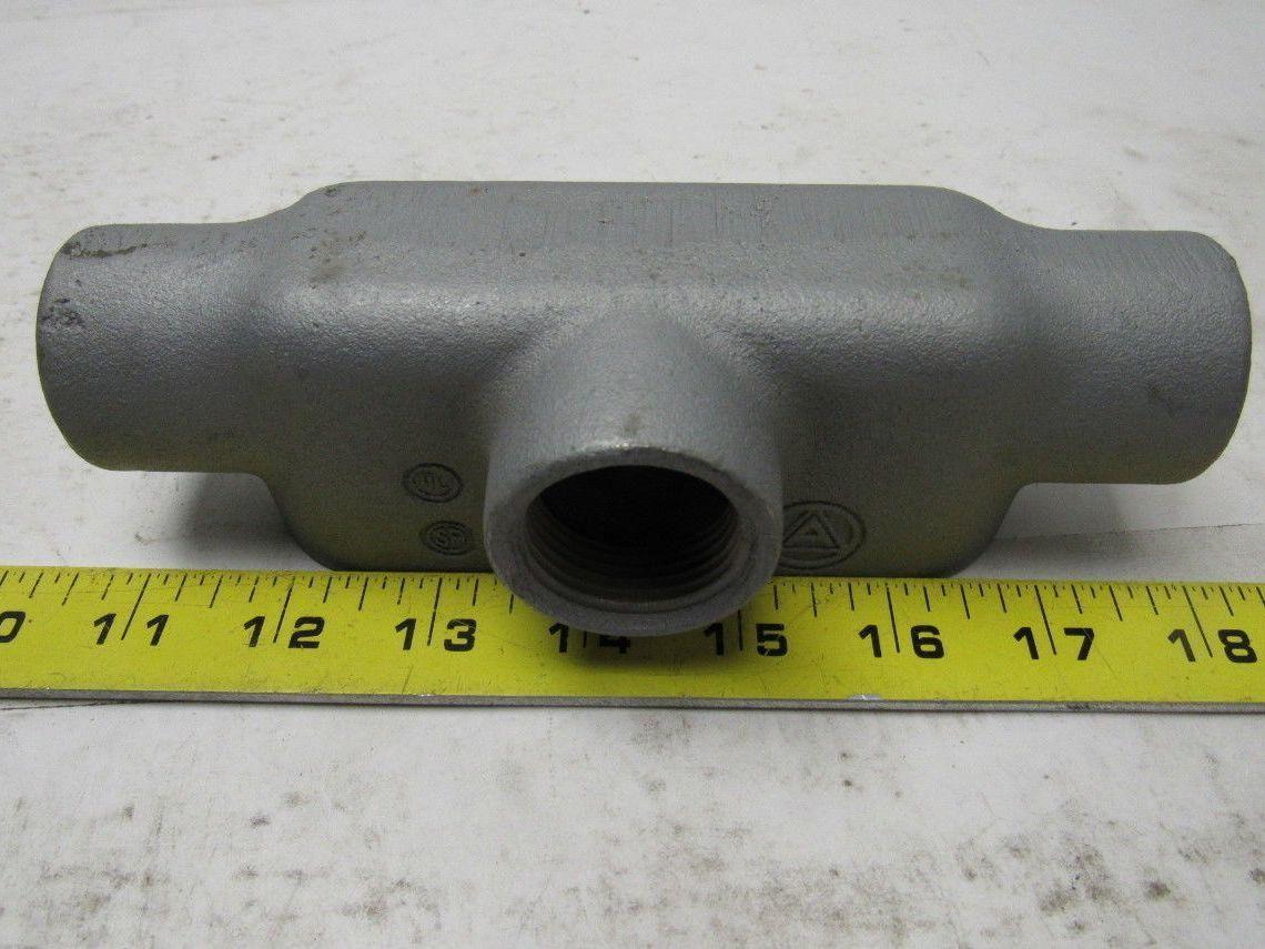 Appleton Unilet 1 T Form 35 Conduit Body Box Enclosure W/ Cover and Gasket