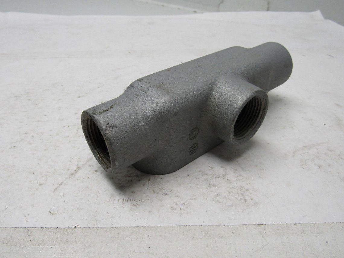 Appleton Unilet 1 T Form 35 Conduit Body Box Enclosure W/ Cover and Gasket