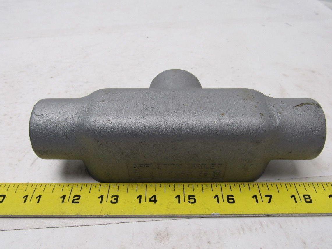 Appleton Unilet 1 T Form 35 Conduit Body Box Enclosure W/ Cover and Gasket