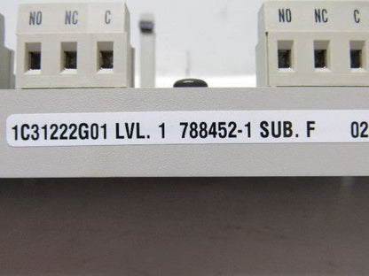 Westinghouse 1C31222G01 Relay Output Base  W/1C31219G01 Output Relay Module