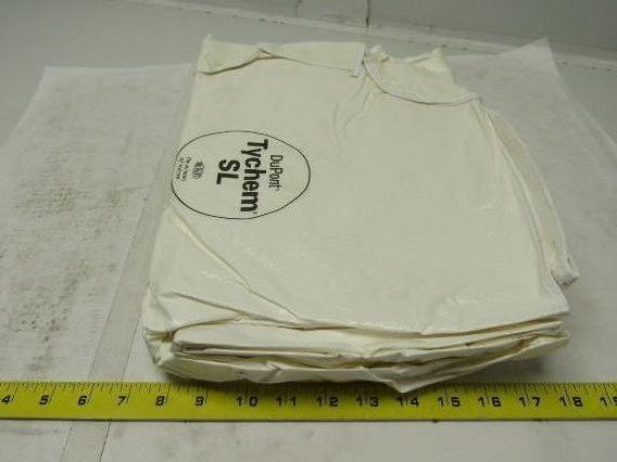 Tychem SL122BWH4X001200 Coverall White w/Zipper Hood & Boots Size 4XL Case of 12