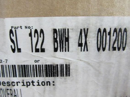 Tychem SL122BWH4X001200 Coverall White w/Zipper Hood & Boots Size 4XL Case of 12