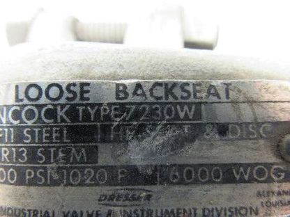 Hancock 7230  2680 Class T-Pattern Loose Backseat Globe Valve 3/8"