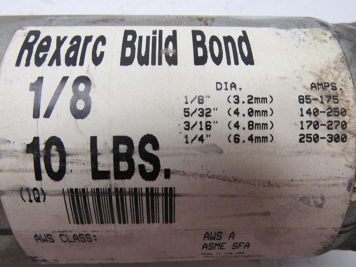 Rexarc Build Bond 1/8" Build Up Electrode Welding Rod 10LB Can