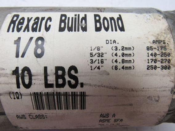 Rexarc Build Bond 1/8" Build Up Electrode Welding Rod 10LB Can