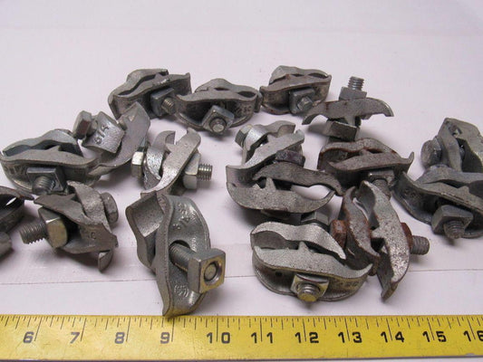 Steel City PC 3/4" Parallel Clamp Conduit/Pipe Clamp Malleable Iron Lot of 17