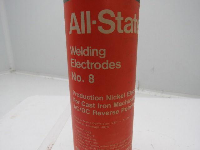 All-State No. 8 3/32"x9" Production Nickel Electrode Cast Iron Machinable 5lbs