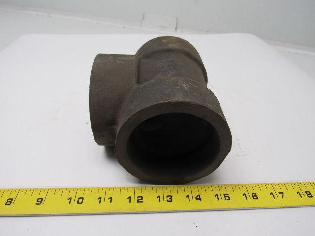 Anvil 2-1/2" High-Pressure Socket-Weld Steel Unthreaded Pipe Tee Class 3000