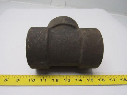 Anvil 2-1/2" High-Pressure Socket-Weld Steel Unthreaded Pipe Tee Class 3000