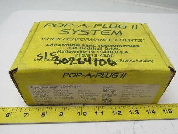 Expansion Seal Technologies P2-540-N Pop-A-Plug P2 High Pressure Tube Plug Kit