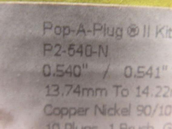 Expansion Seal Technologies P2-540-N Pop-A-Plug P2 High Pressure Tube Plug Kit