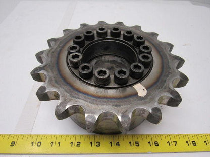 18 Tooth  100 Chain  2-3/4" Smooth Bore W/ built in Locking collar