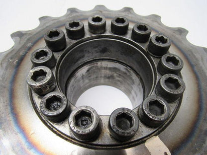 18 Tooth  100 Chain  2-3/4" Smooth Bore W/ built in Locking collar