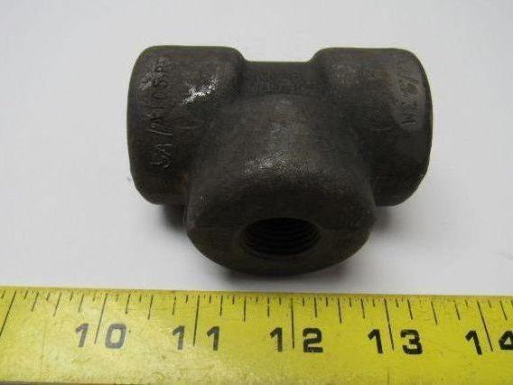 Penn 3/4" X 1/2" X 1/2" Forged Steel Threaded Pipe Reducing Tee