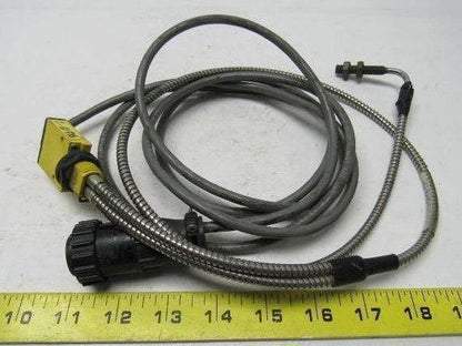 Banner SM312FMHS Mini-Beam Sensor W/BAT2323S Fiber Optic Cable