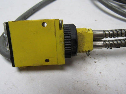 Banner SM312FMHS Mini-Beam Sensor W/BAT2323S Fiber Optic Cable