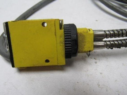 Banner SM312FMHS Mini-Beam Sensor W/BAT2323S Fiber Optic Cable