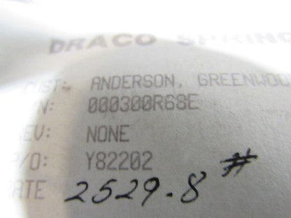 Draco 000300R68E Coil Compression Spring 6" OD. 12-3/8" Tall 1-1/8" DIA.