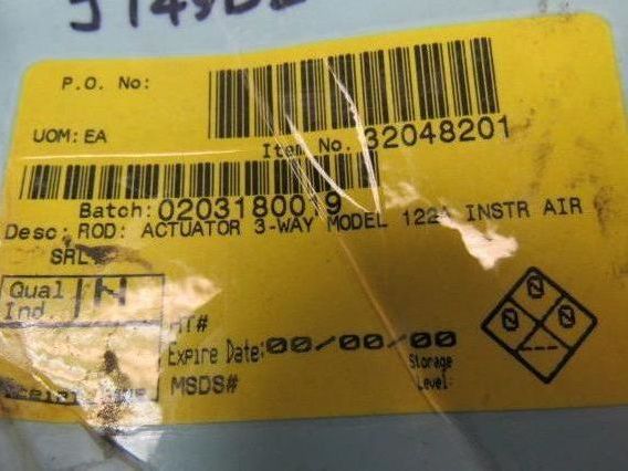 122A 3-Way Valve Actuator Stem 1-1/4"OD. x 16-13/16" OAL