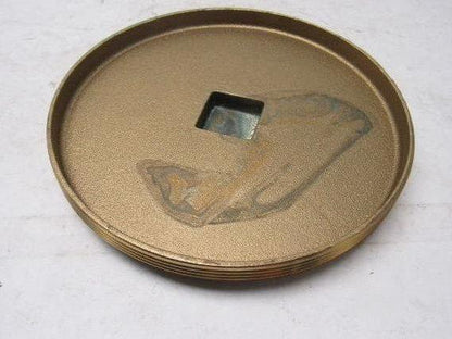 8" Raised Square Head Brass Plug