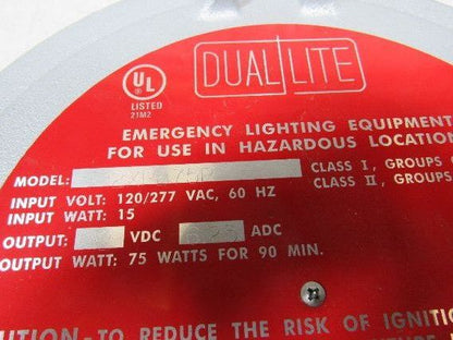 Dual-Lite 12XPB-75P Explosion Proof Emergency Lighting 12VDC Battery Unit