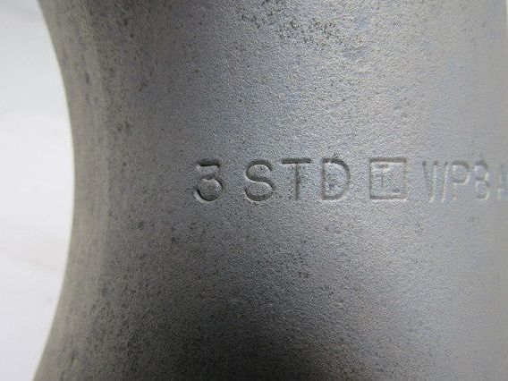 3STD WPB A00353 3" ID 90 Degree Sweep Externally Grounded Conduit Connector