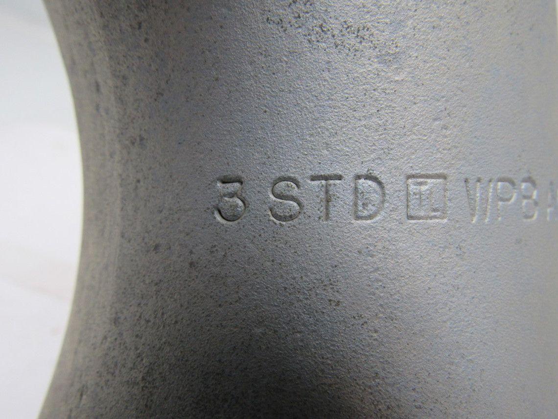 3STD WPB A00353 3" ID 90 Degree Sweep Externally Grounded Conduit Connector