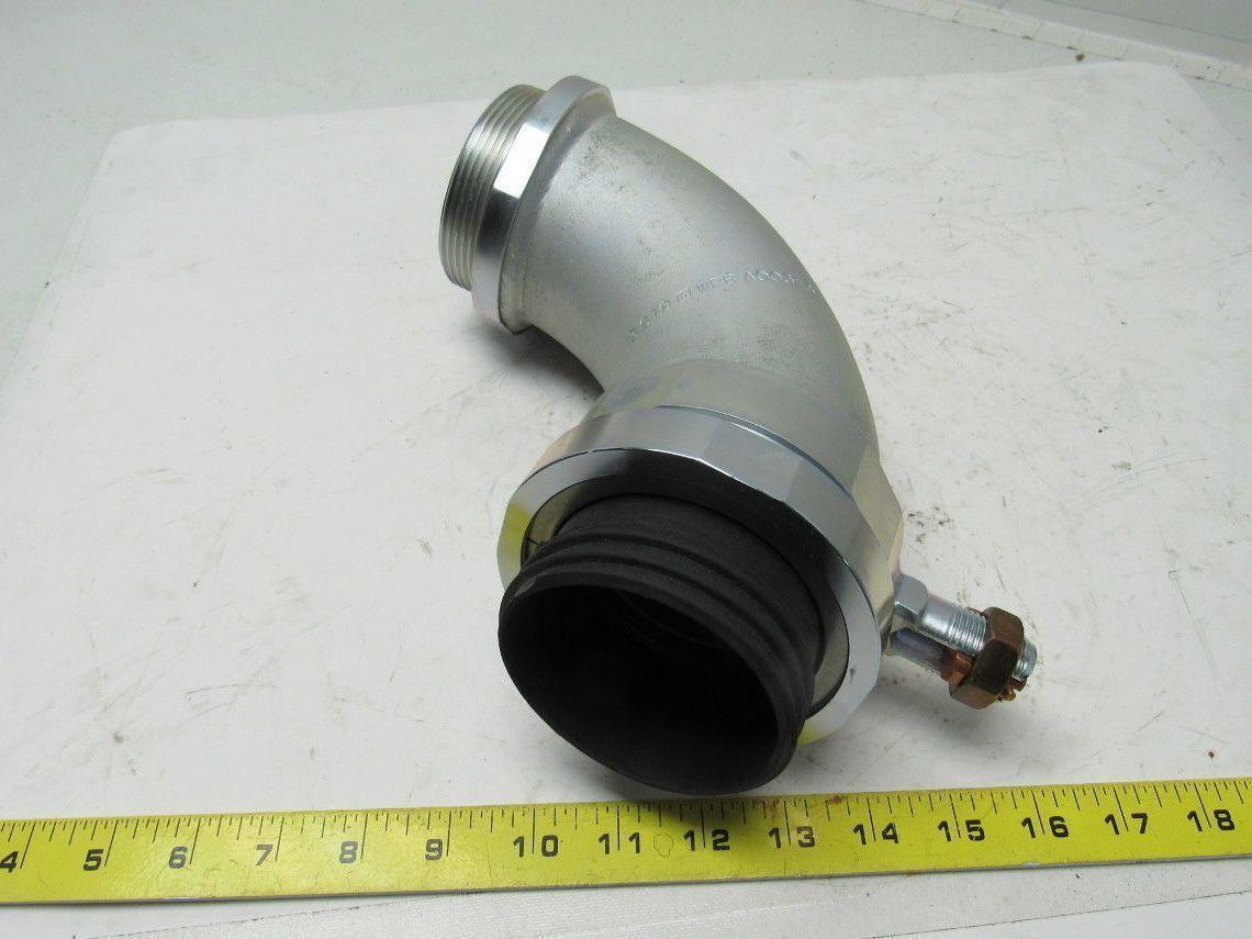 3STD WPB A00353 3" ID 90 Degree Sweep Externally Grounded Conduit Connector
