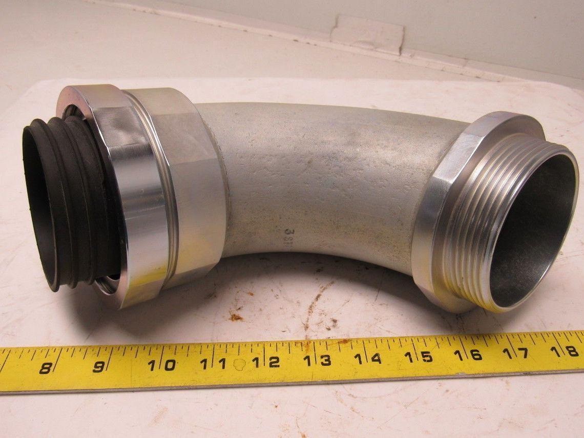 3STD WPB A00353 3" ID 90 Degree Sweep Externally Grounded Conduit Connector