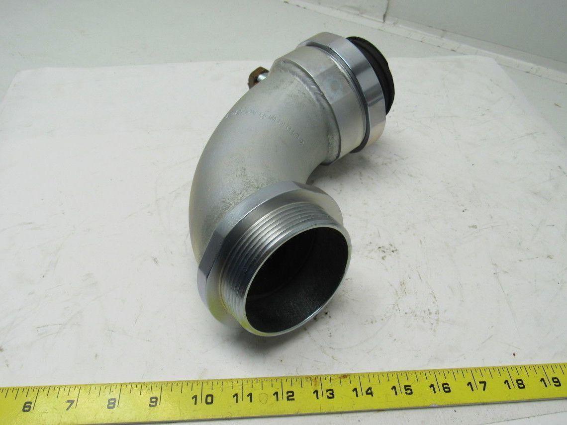 3STD WPB A00353 3" ID 90 Degree Sweep Externally Grounded Conduit Connector
