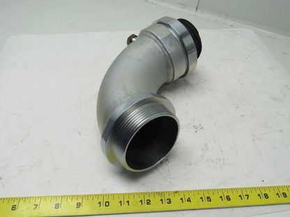 3STD WPB A00353 3" ID 90 Degree Sweep Externally Grounded Conduit Connector