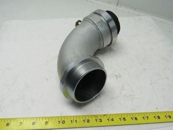 3STD WPB A00353 3" ID 90 Degree Sweep Externally Grounded Conduit Connector