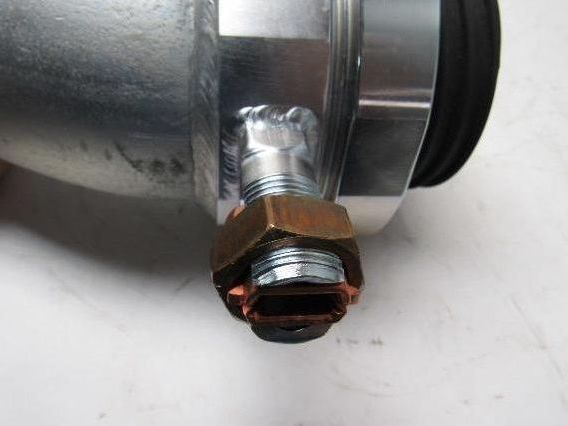 3STD WPB A00353 3" ID 90 Degree Sweep Externally Grounded Conduit Connector