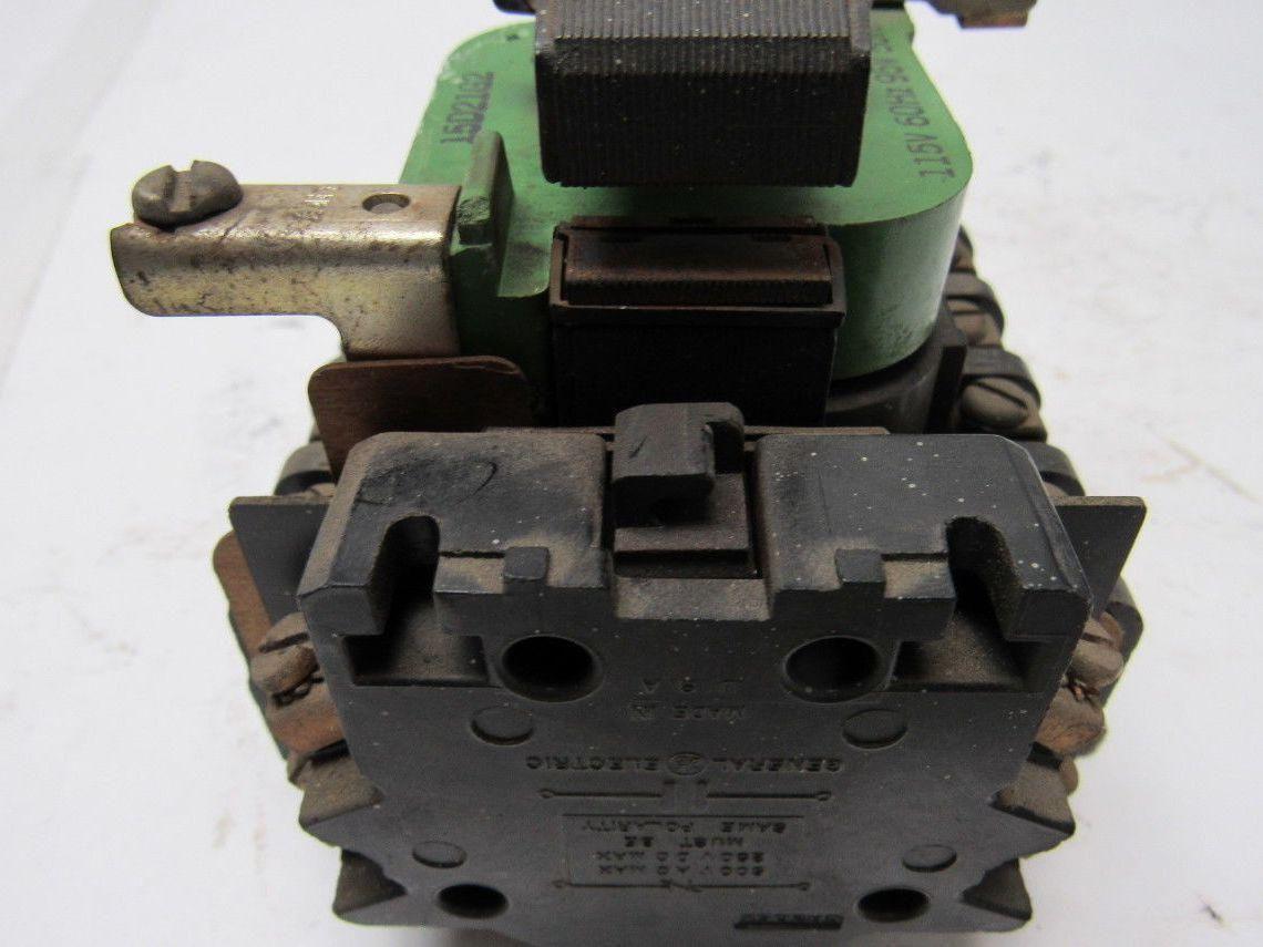 GE General Electric CR205C000AAD Starter Relay 116V Coil 600V Max 30A