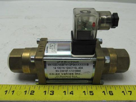 CO-AX Valves 847375-0038 Lance Air Purge Solenoid Valve 1.2" NPT 110VAC