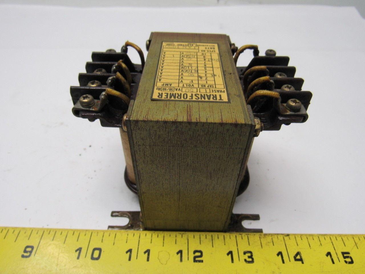 Mitsubishi Electric BT-5055 Transformer 1ph 50va 90-110v pri 48-52v Sec 50/60 hz