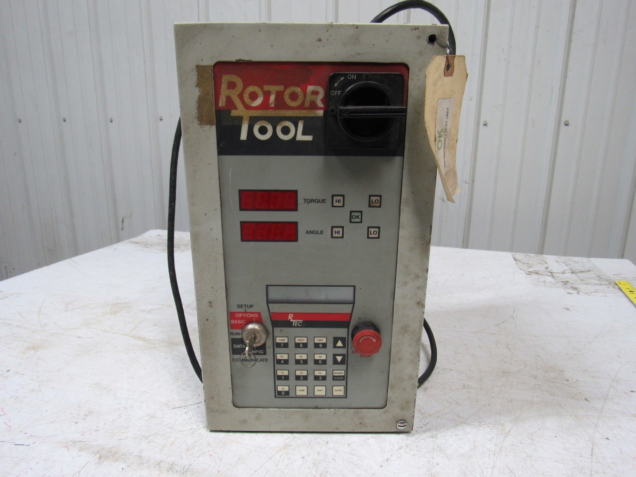 Rotor Tool RTEC10 80035010 Torque Angle Electronic Controller 115 or 230V W/Key